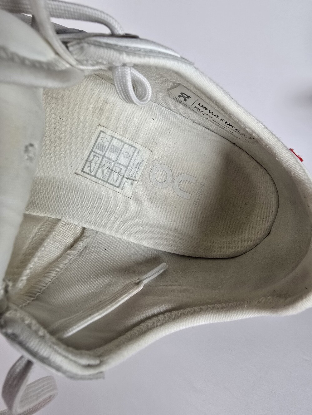 On Cloud Women’s White Lightweight Athletic Running Shoes Size 8.5 Cloud Tec - Picture 10 of 11
